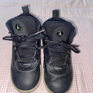 Jump Black and Gray Kids Sneakers